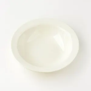 Plato hondo de cerámica esmaltada