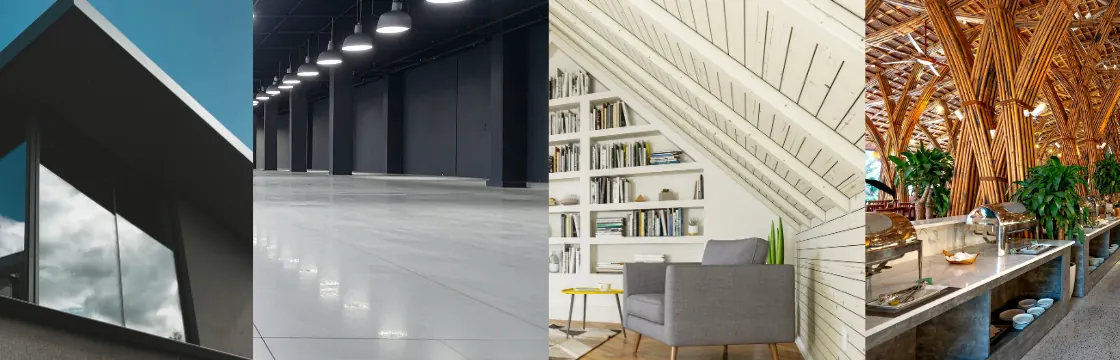 Cuatro obras del estudio en una tira: una casa entre medianeras, una lonja rehabilitada, un caserío y una vivienda reformada