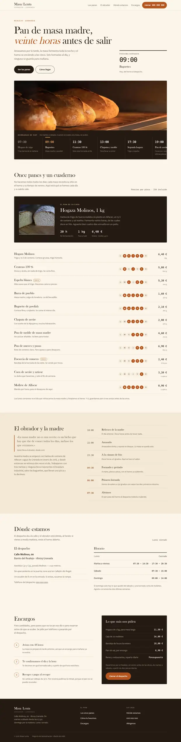 Recorrido por la web completa de Masa Lenta